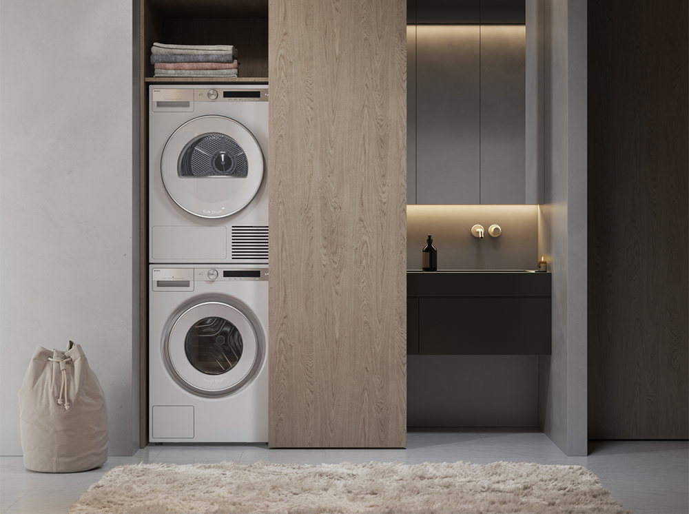 Picture of Asko compact laundry washer and dryer
