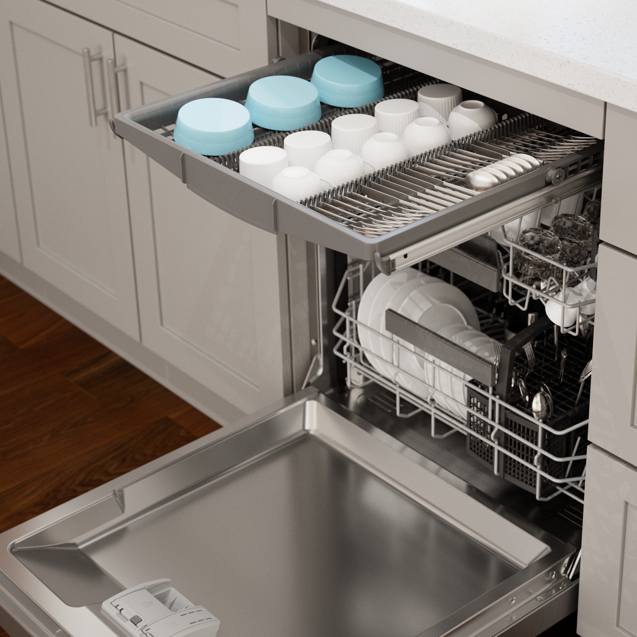 Picture of top dishwasher rack